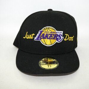 New Era Just Don Los Angeles Lakers Fitted Hat Cap 7 5/8 NBA Don C